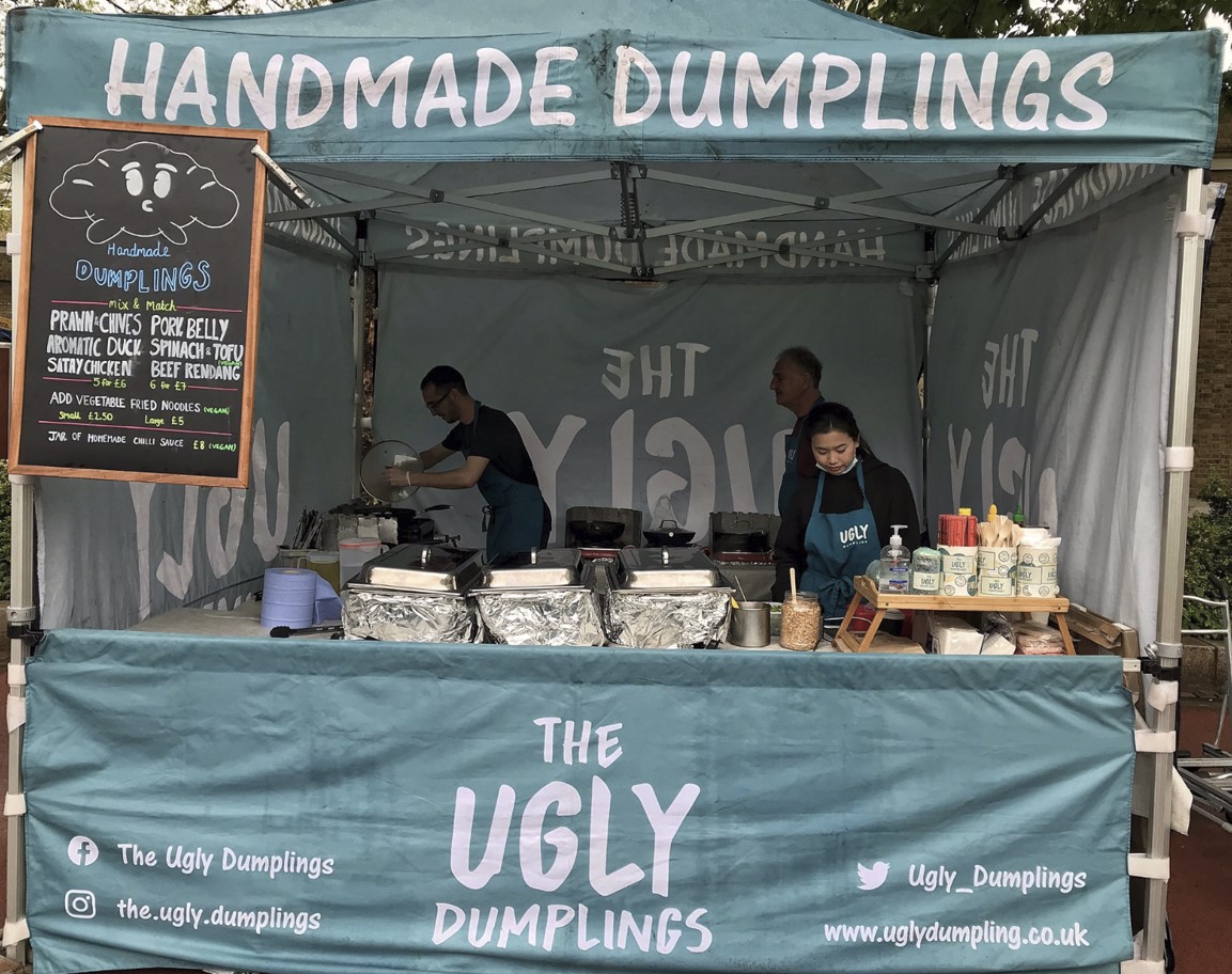 dumpling market stall
