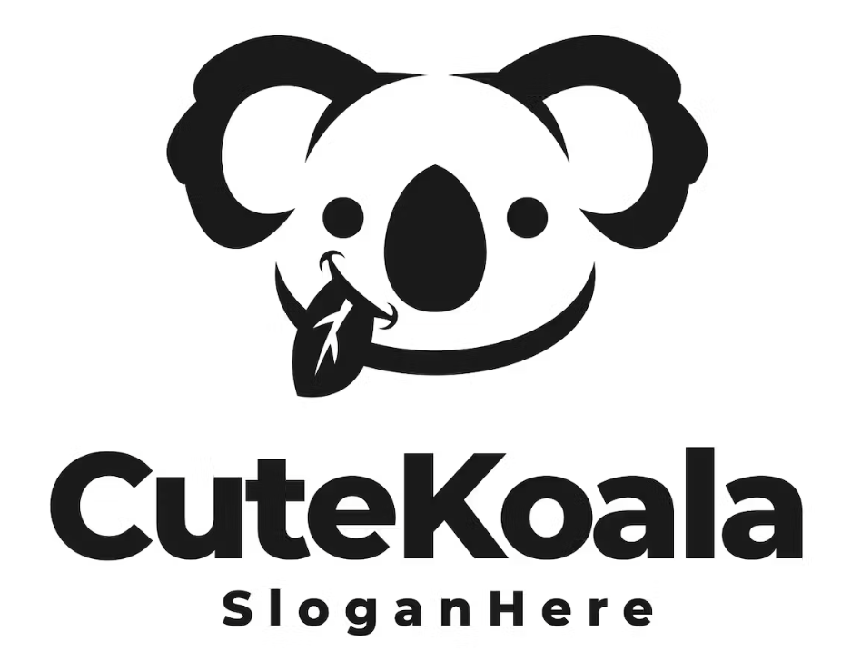 Cute koala logo