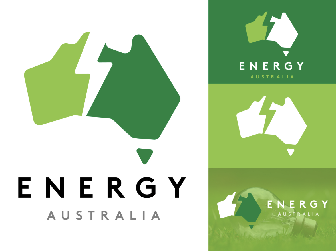 Australia map logo design