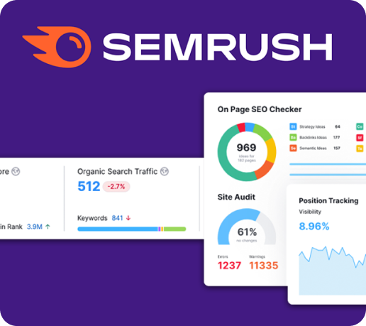 Semrush featured software Mindesigns