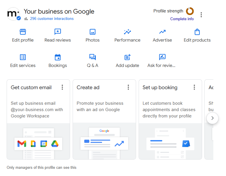 Google My Business Profile