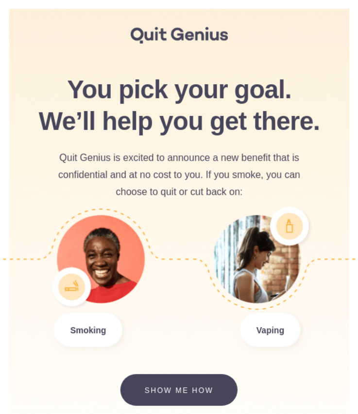 self identification and storytelling example for EDM marketing