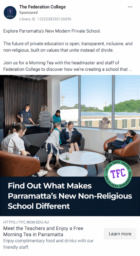 The Federation College Ad