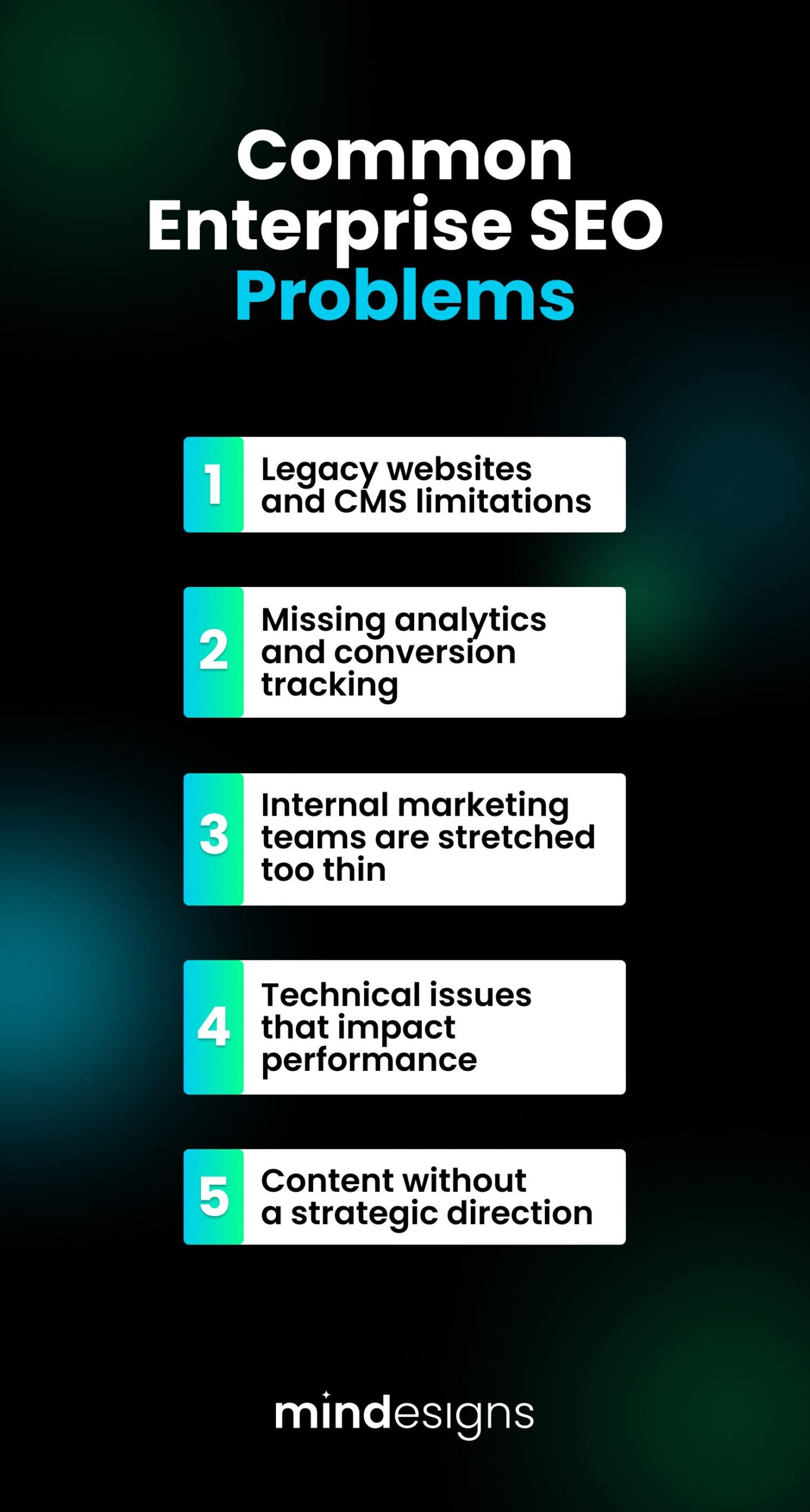 common enterprise SEO problems