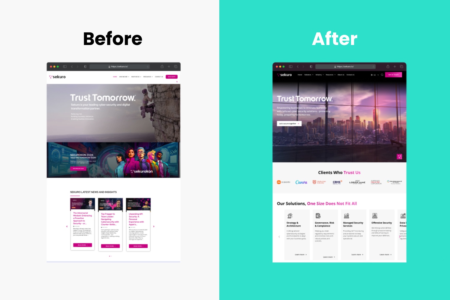 how Mindesigns improved Sekuroās website by conducting SEO audit